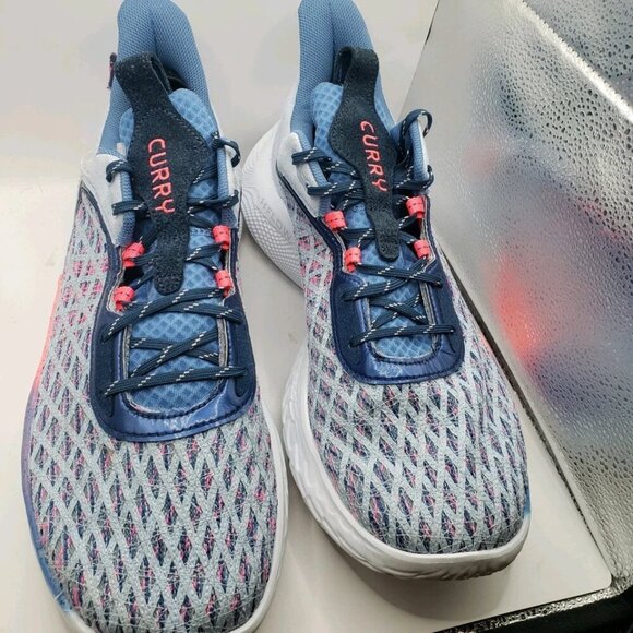 Under Armour Curry Flow 9 Warp the Game Day 3025684-405 Mens Size 16 - Picture 4 of 7